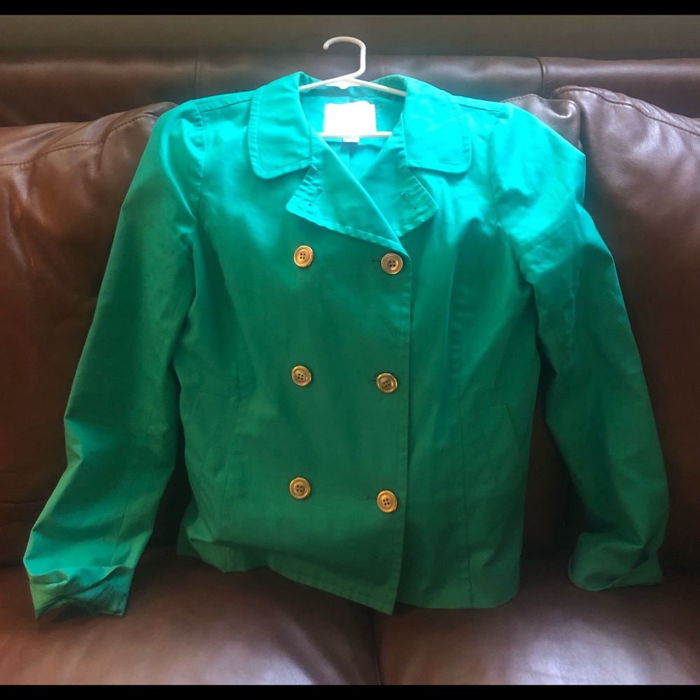Forever 21 essentials, green jacket, size medium